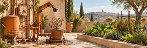 Un robot continue d’arroser une plante morte, invitant à questionner l’utilité d’une tâche avant de l’automatiser.
